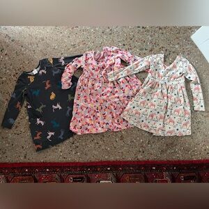 3 Hanna Andersson Cotton long sleeve dresses